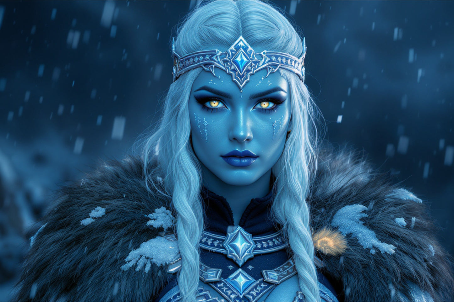 Queen of the Northwind - Fantasy Canvas Art