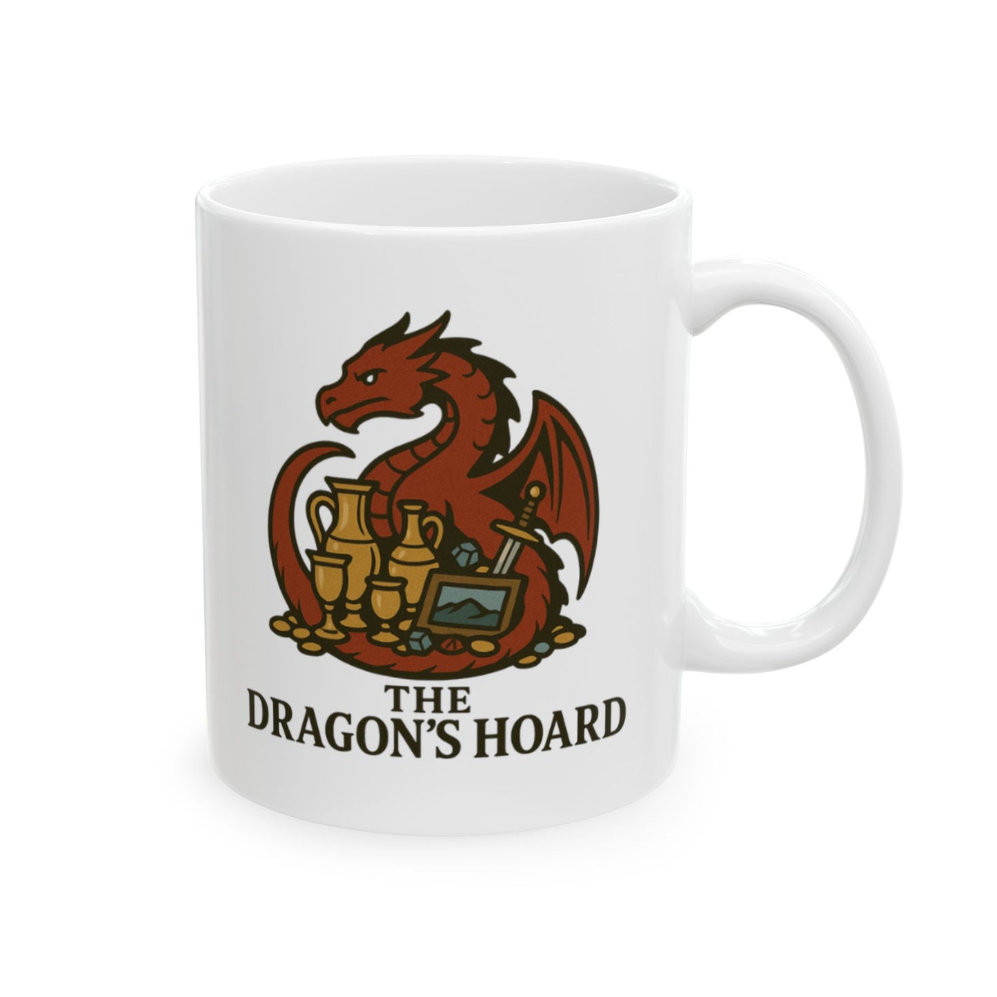 The Dragon’s Hoard Ceramic Coffee Mug (11oz/15oz)