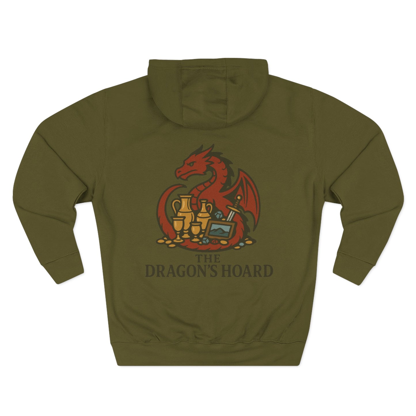 The Dragon's Hoard Hoodie — Our Dragon's Brand Graphic Fleece Hoodie