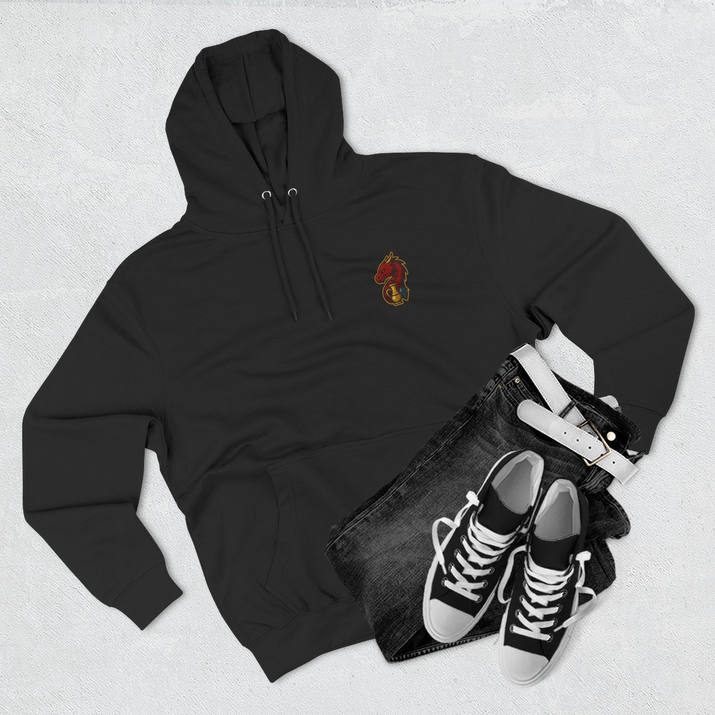 The Dragon's Hoard Hoodie — Our Dragon's Brand Graphic Fleece Hoodie