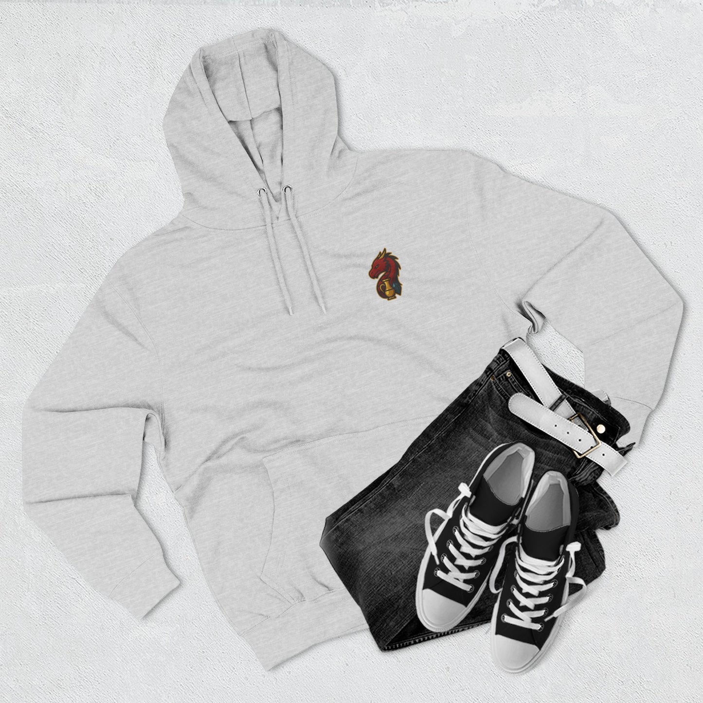 The Dragon's Hoard Hoodie — Our Dragon's Brand Graphic Fleece Hoodie