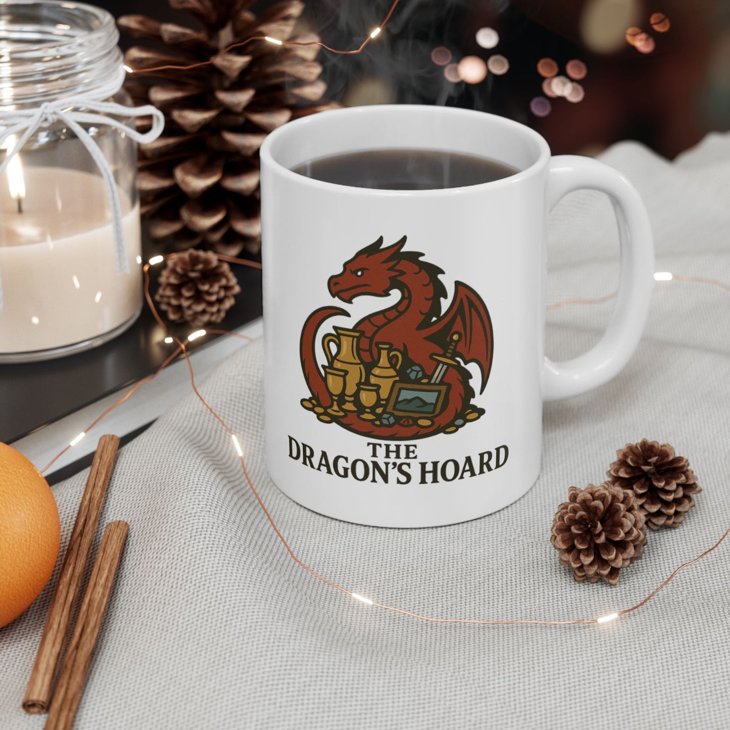 The Dragon’s Hoard Ceramic Coffee Mug (11oz/15oz)