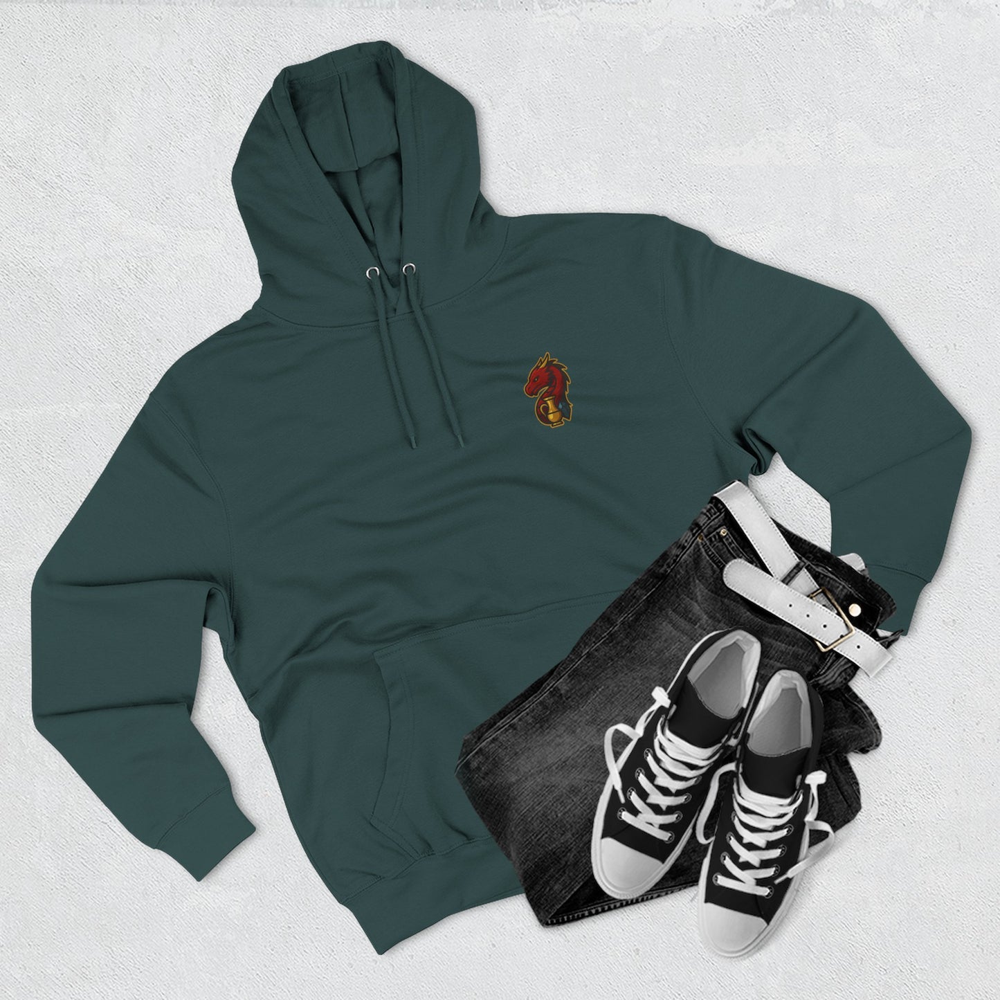 The Dragon's Hoard Hoodie — Our Dragon's Brand Graphic Fleece Hoodie
