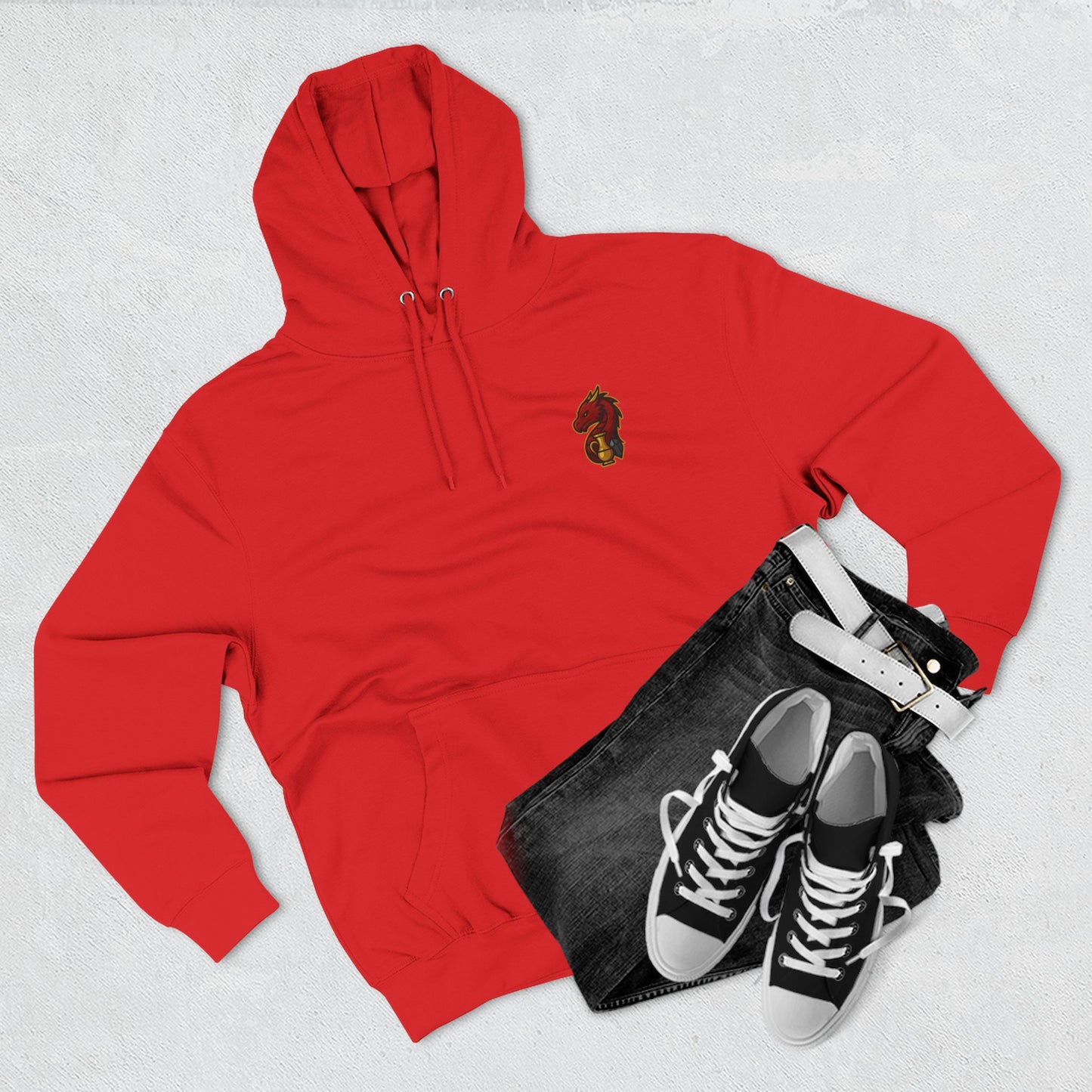 The Dragon's Hoard Hoodie — Our Dragon's Brand Graphic Fleece Hoodie