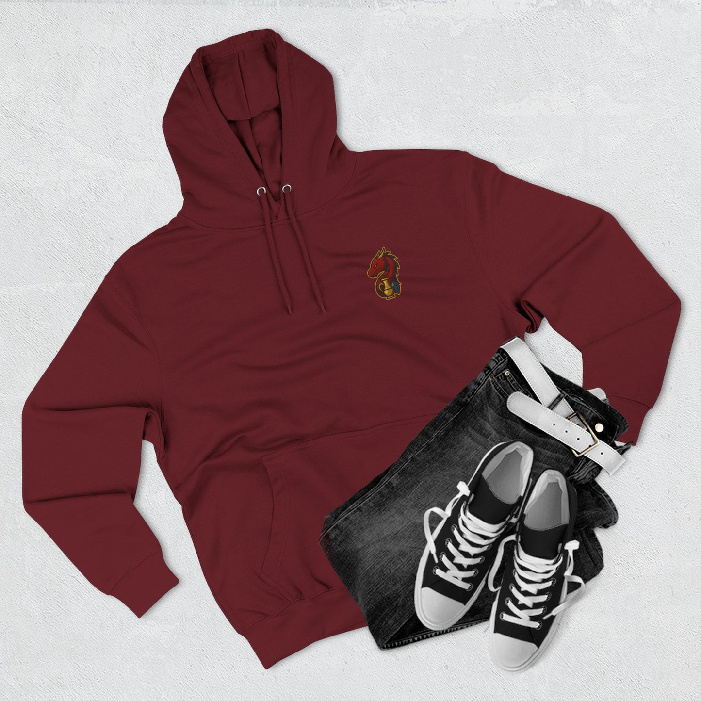 The Dragon's Hoard Hoodie — Our Dragon's Brand Graphic Fleece Hoodie