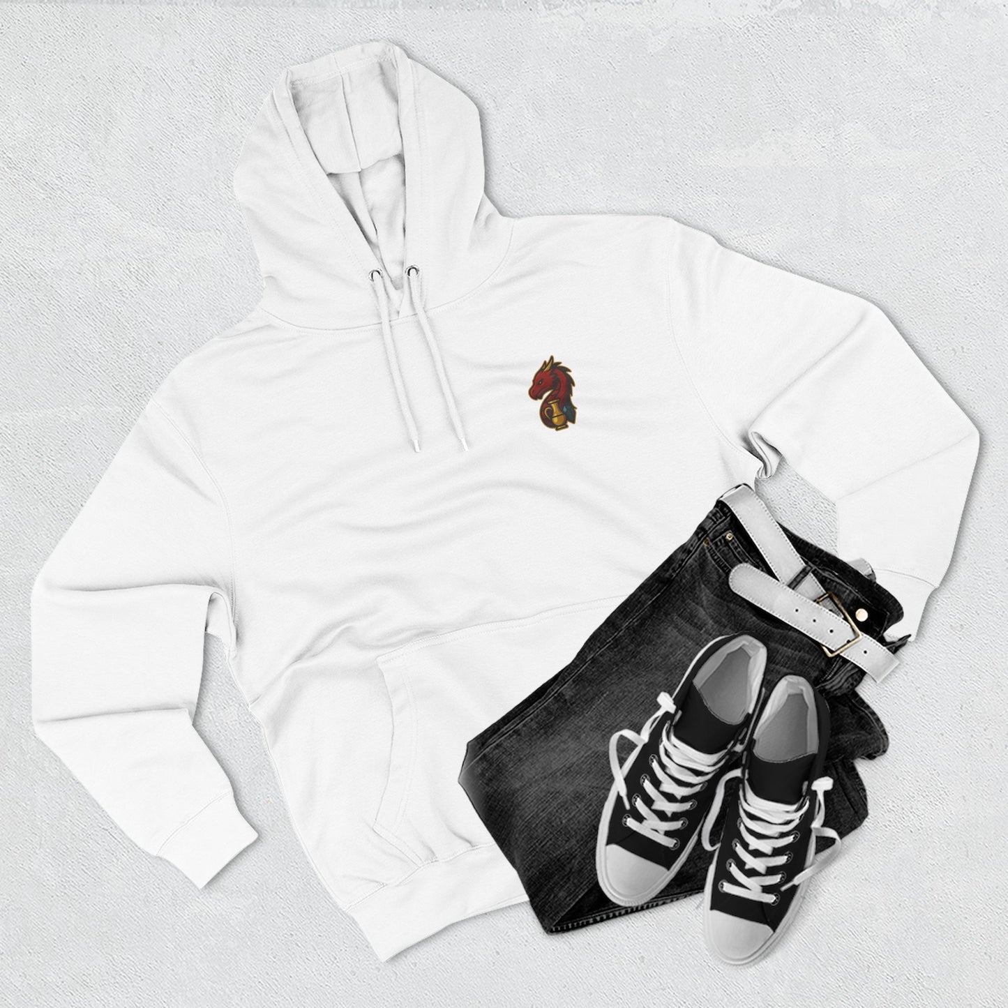 The Dragon's Hoard Hoodie — Our Dragon's Brand Graphic Fleece Hoodie