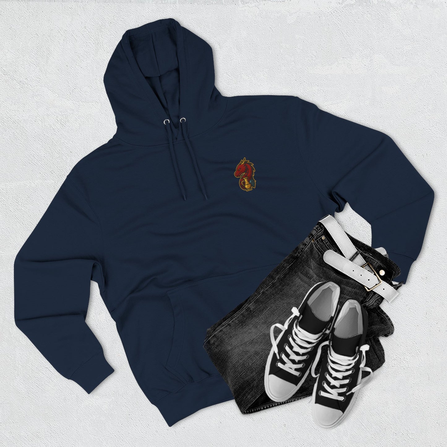 The Dragon's Hoard Hoodie — Our Dragon's Brand Graphic Fleece Hoodie