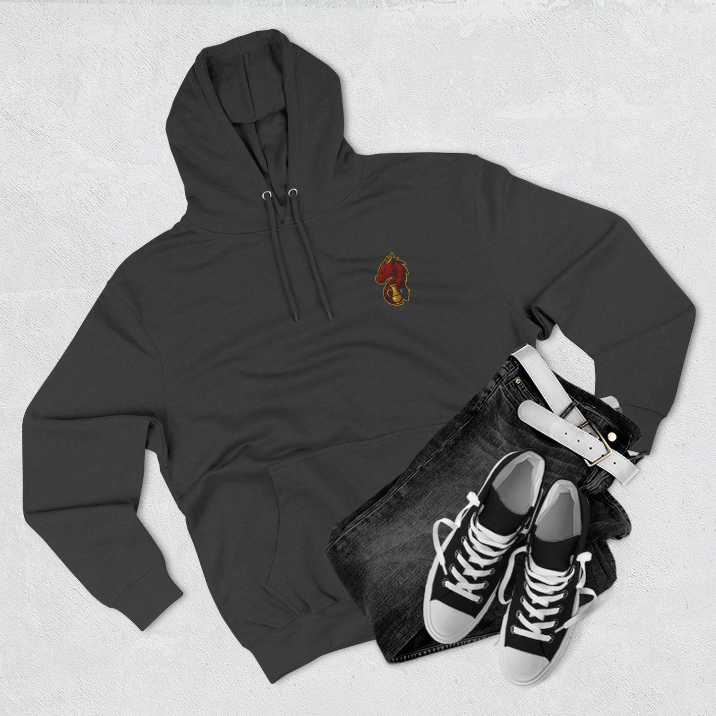 The Dragon's Hoard Hoodie — Our Dragon's Brand Graphic Fleece Hoodie
