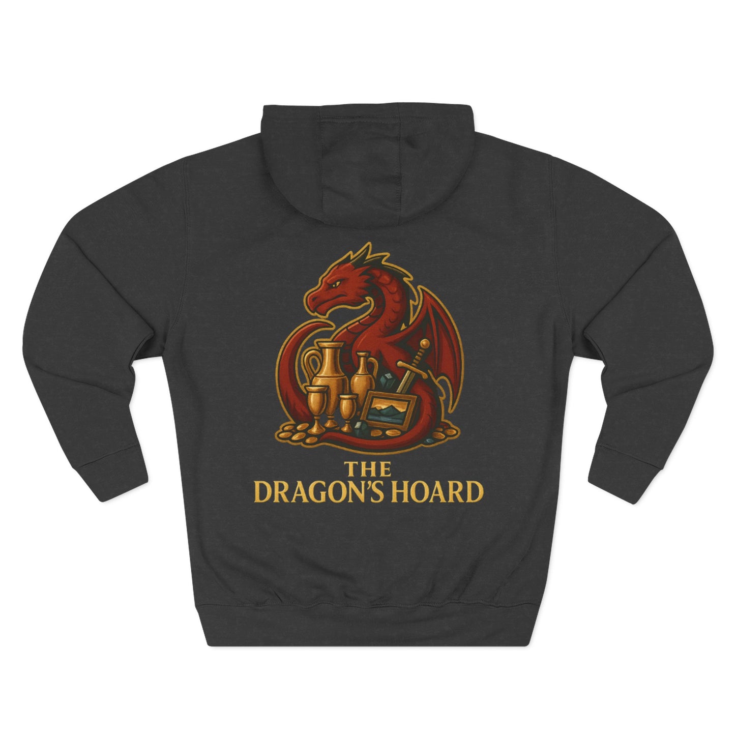 The Dragon's Hoard Hoodie — Our Dragon's Brand Graphic Fleece Hoodie