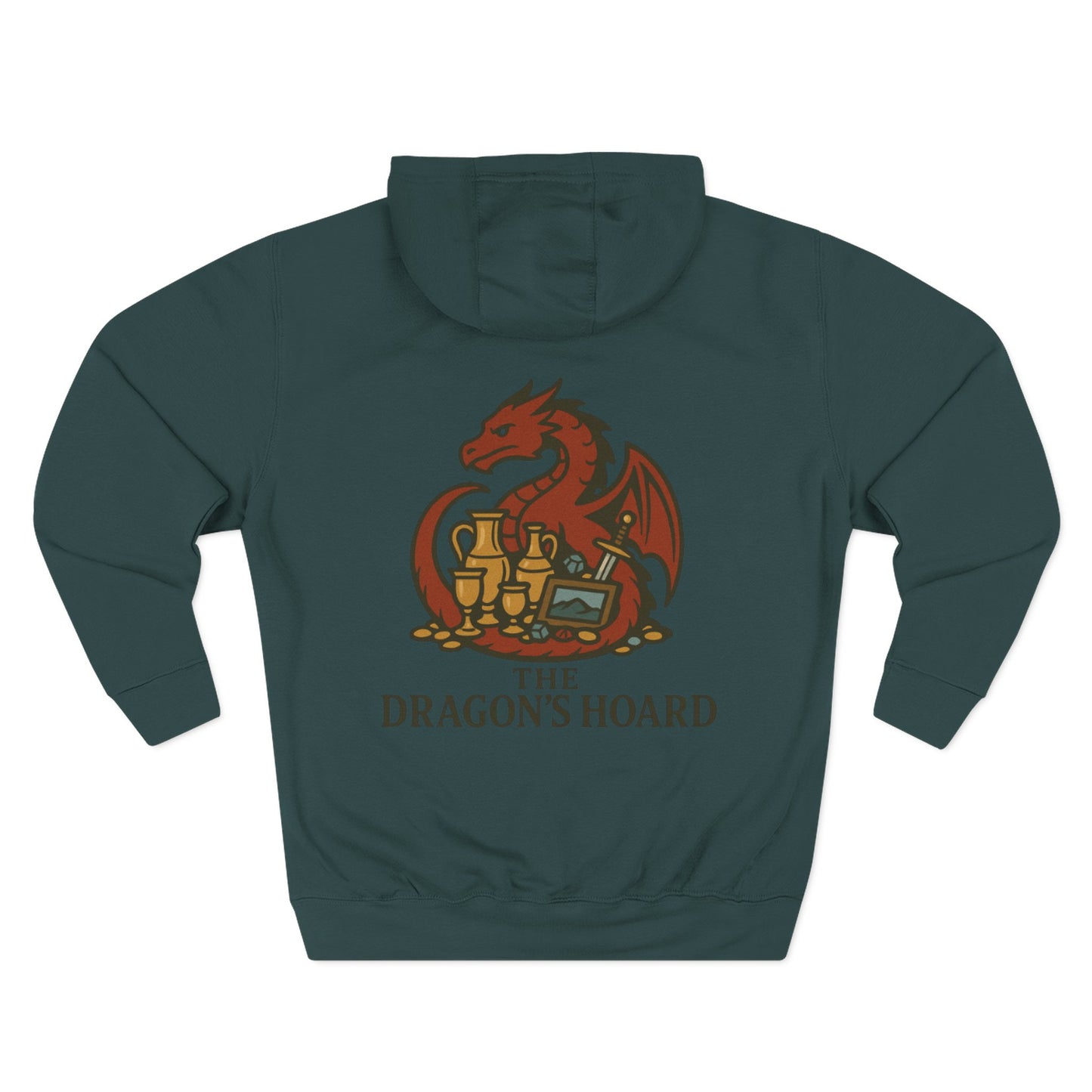 The Dragon's Hoard Hoodie — Our Dragon's Brand Graphic Fleece Hoodie