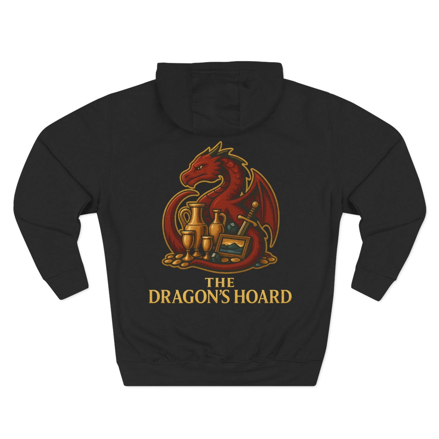 The Dragon's Hoard Hoodie — Our Dragon's Brand Graphic Fleece Hoodie