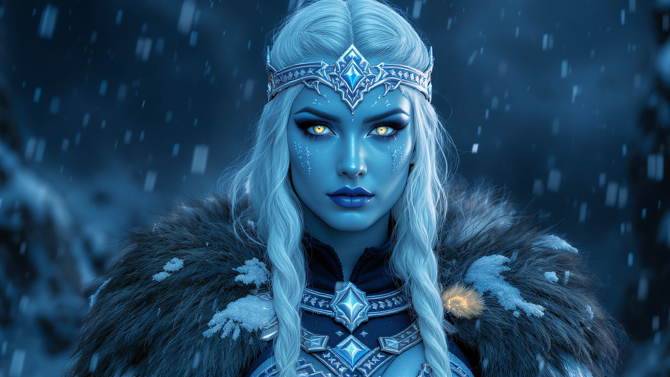 Queen of the Northwind - Fantasy Canvas Art